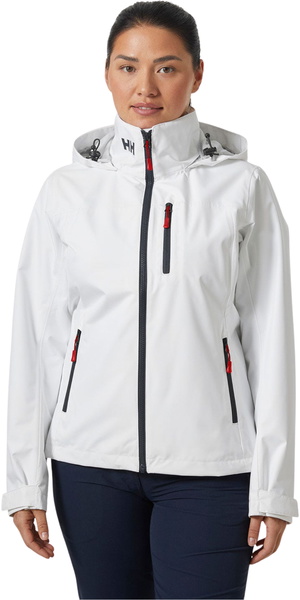 2026 Helly Hansen Mujer Crew Chaqueta De Vela Con Capucha 2.0 34448 - White